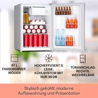 Fargo 67 Kühlschrank Minibar 67 Liter / 4 Liter Gefrierfach kompakt