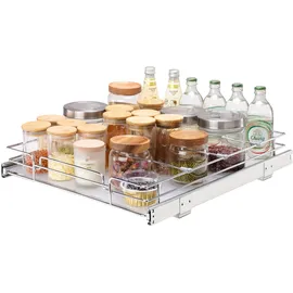 Vevor ausziehbares Gewürzregal mm) Spülschrankregal Küchenschrank, Schiebeschublade Waschbecken Gewürzregal Schrank Organizer Unterschrankregal mm (Installationsgröße)