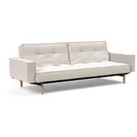 INNOVATION LIVING Schlafsofa mit Armlehnen Splitback Stem Stoff Off White