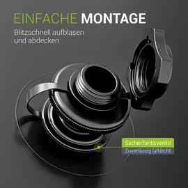 Juskys Aufblasbare Poolabdeckung Ø 4 m