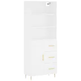 vidaXL Highboard Weiß 69,5x34x180 cm Holzwerkstoff