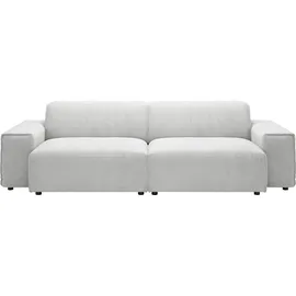 Home Affaire Big-Sofa HOME AFFAIRE "Glimminge auch in Breitcord, Feincord + Easy care-Bezug", silber, B:254cm H:71cm T:101cm, 95% Polyester, 5% Nylon, Sofas, Big-Sofa, besondere Kedernähte Zierkissen