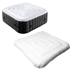 ej.life Aufblasbare Whirlpool-Abdeckung weiß 1,2 m