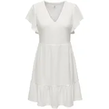 Only Kleid Minikleid Weiß L