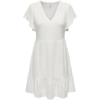 Only Kleid Minikleid Weiß L
