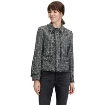 Cartoon Jackenblazer Damen mit Fransen Material grau|schwarz 40 EU