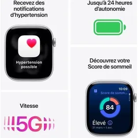 Apple Watch Series 11 GPS + Cellular 42mm Jet Black Aluminium Sport Band black S/M