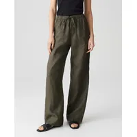 Opus Wide Leg Leinenhose mit elastischem Bund Modell MILENI