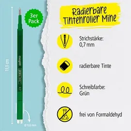Online Schreibgeräte Kugelschreiber Gelmine Grün 0,7 mm 3 St.