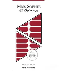 Miss Sophie 20 UV Gel Wraps Kunstnägel & Nageldesign   PARIS JE T'AIME 