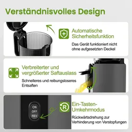 ventray Max 120 Slow Juicer schwarz