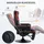 Homcom Relaxsessel Elektrisch Kunstleder 80 x 100 x 90 cm Rot mit Fernbedienung