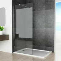 120x195cm Walk in Dusche Duschwand Duschabtrennung Duschtrennwand Nano 8mm Glas