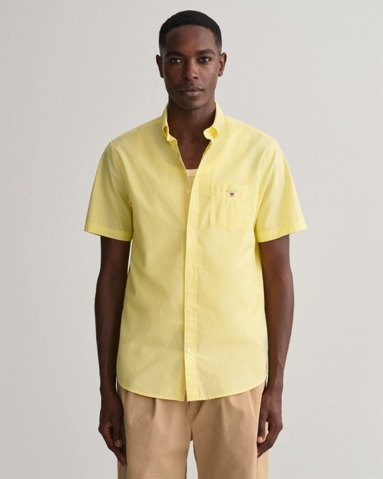 Gant Kurzarmhemd gelb XL