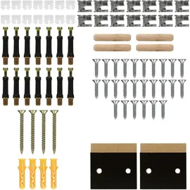 ECD Germany Heizkörperverkleidung Landhausstil 112x19x82 cm Schwarz