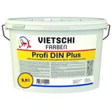 VIETSCHI Profi DIN Plus – Wandfarbe mit bester Deckkraftklasse – 5 Liter,Weiss