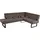 K+W Komfort & Wohnen Eckbank K+W KOMFORT & WOHNEN "Spider II", braun (coffee 78, schwarz), B:195cm H:88cm T:165cm, Sitzbänke, Eckbank, Sitzsteppung, bequem durch Sandwichbauweise, 2 Stellmaße