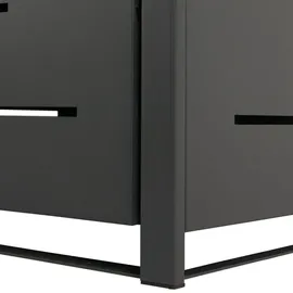 Mendler Mülltonnenverkleidung HWC-E83 116 x 71 x 98 cm anthrazit