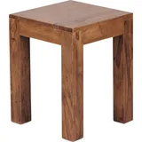 FineBuy Beistelltisch Massivholz 35x35cm Wohnzimmertisch Landhausstil Couchtisch