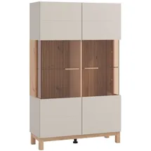 Home Affaire Highboard 90 x 146,5 x 35 cm Kaschmir / Weiß