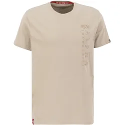 Alpha Industries T-Shirt »Alpha Industries Men - T-Shirts Embroidery T« Alpha Industries vintage sand L