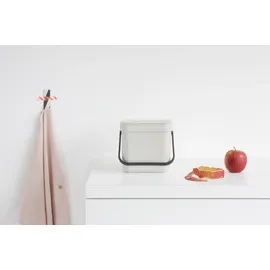 Brabantia Sort & Go Abfallbehälter 6 l light grey