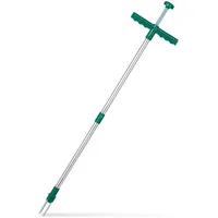 Relaxdays Unkrautstecher Löwenzahnstecher mit Stahlkrallen und Auswerfer 100cm