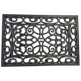 Jet-Line Fußmatte außen Relief Gummi Matte Eingang Fußmatte grazana 40x60x0,8cm Ornament