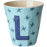 Rice Melamin Buchstabenbecher Stars, L