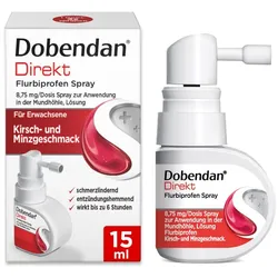 Dobendan Direkt Flurbiprofen Spray - Halsschmerzen ohne Antibiotika bekämpfen 15 ml