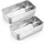 Homikit Kastenform 2er Set Edelstahl 23,5 x 12,6 x 6 cm