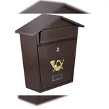 TRIZERATOP Briefkasten 380x320x105mm Braun