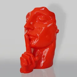 Casa Padrino XXL Deko Skulptur Rot H. 140 cm - Wohnzimmer & Garten Dekoration