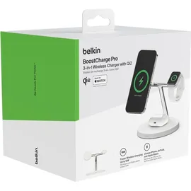 Belkin BoostCharge Pro 3in1 - kabelloses Ladegerät + AC-Netzteil