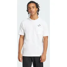 adidas Lounge Slides Graphic Pocket T-Shirt - white