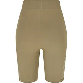 URBAN CLASSICS High Waist Lace Inset Cycle Short Khaki S