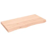 VidaXL Waschtischplatte 100x50x(2-6) cm Massivholz Unbehandelt