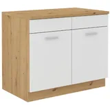 Küchen-Preisbombe Spülenschrank Buffet Küche 100 x 0 x 0 cm Weiß