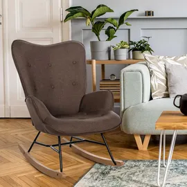 CLP Schaukelstuhl Sanka Braun,