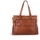 Spikes & Sparrow Leder Laptop-Schultertasche, Brandy