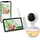 LEAPFROG LF815HD Smart Video Baby Monitor with 5 Inch HD Colour Display, WiFi, Temperature/Humidity Sensor, Wide Angle Lens, Coloured Night Light, 8X Zoom, App Function, Wall Mounting, White