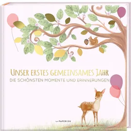 Paperish Verlag Babyalbum - UNSER ERSTES GEMEINSAMES JAHR (rosé)