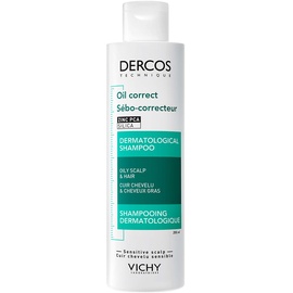 Vichy Dercos Technique Oil Control Shampoo Sebo Regolatore Trattante, 200 ml