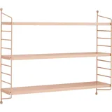 [en.casa] Strängnäs Wandregal 4 tlg. 40 x 12 x 10 cm Peachy Beige