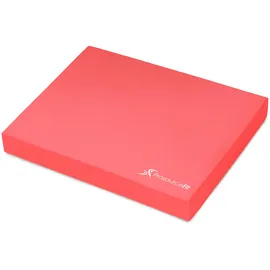 ProsourceFit Exercise Balance Pad – Large Cushioned Non-Slip Foam Mat & Knee Pad for Fitness, Stability Training, Physical Therapy, Yoga 15"x19", Red