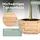 holz4home Outdoor Pflanzkübel XL 6-Eckig 40 x 40 x 40 cm Braun