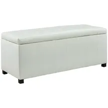 vente-unique Sitzbank Concierto Weiß 130 x 49 x 49 cm