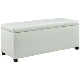 vente-unique Sitzbank Concierto Weiß 130 x 49 x 49 cm