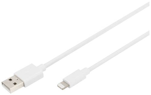 Digitus Handy, Apple iPad/iPhone/iPod, Computer, Notebook Ladekabel [1x USB-A - 1x Lightning] 2m USB