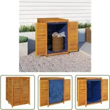 Gartenbox 70x87x104 cm Massivholz Akazie - Gartenbox - Holzkiste - Außenaufbewahrung - Gartendekoration - Stauraum - The Living Store
